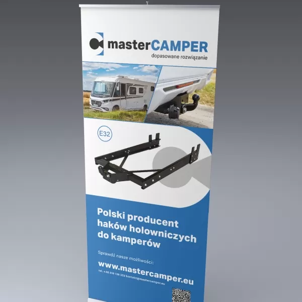Rollup reklamowy marki masterCAMPER