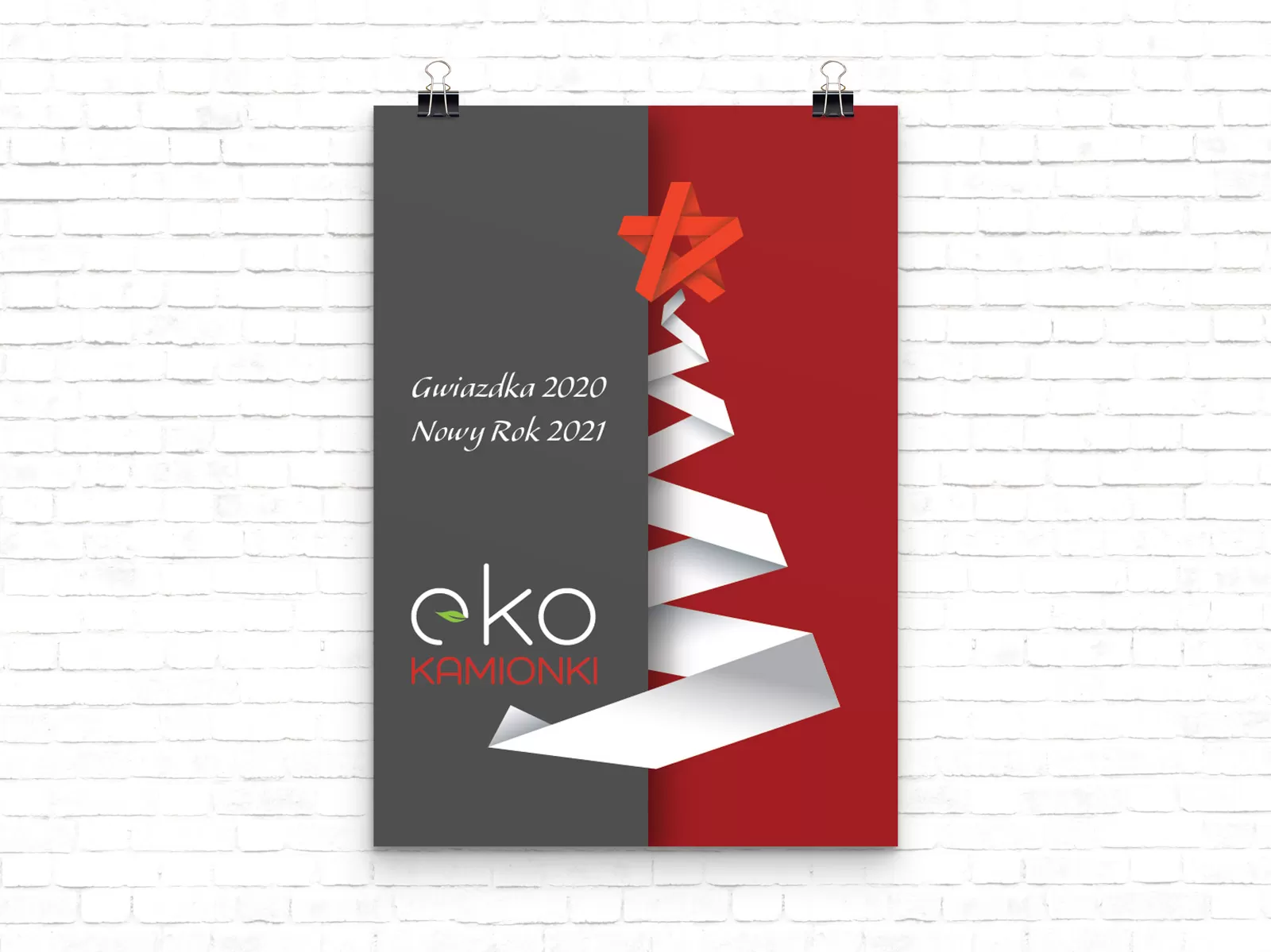 Projekt kartki świątecznej dla Eko Kamionki