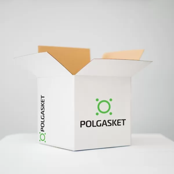 Logo firmy PolGasket na opakowaniu